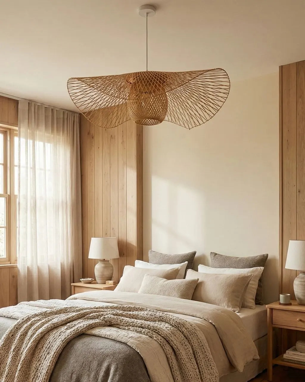 Suspension Luminaire pour Chambre Japonaise