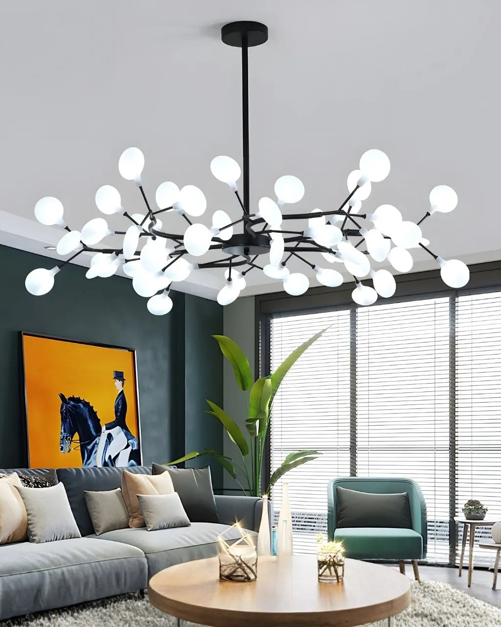 Suspension Luminaire pour Salon Feuille