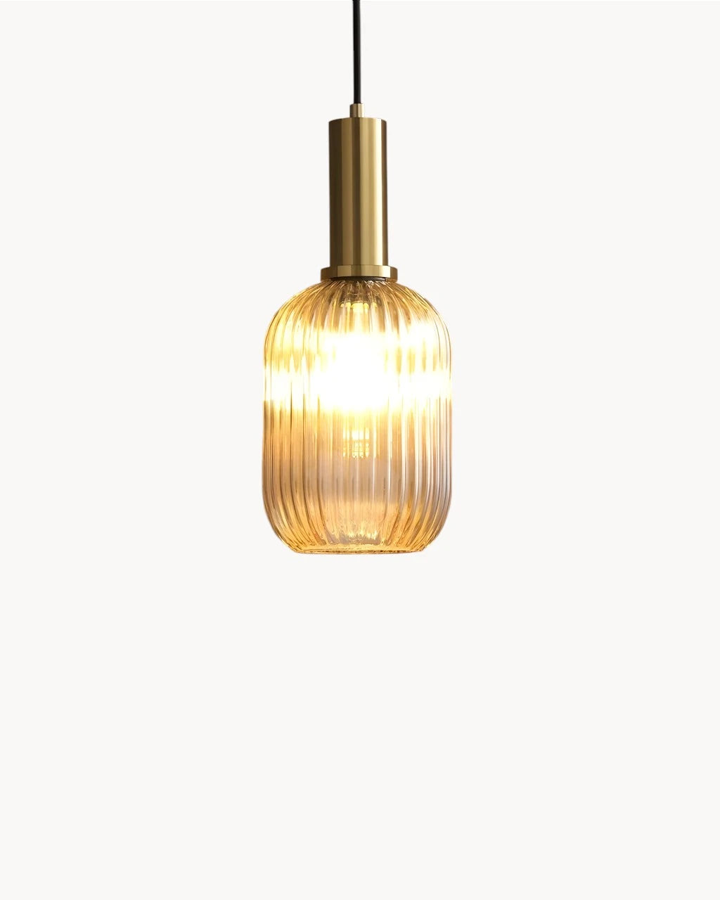 Suspension Luminaire pour Salon en Tube de Verre