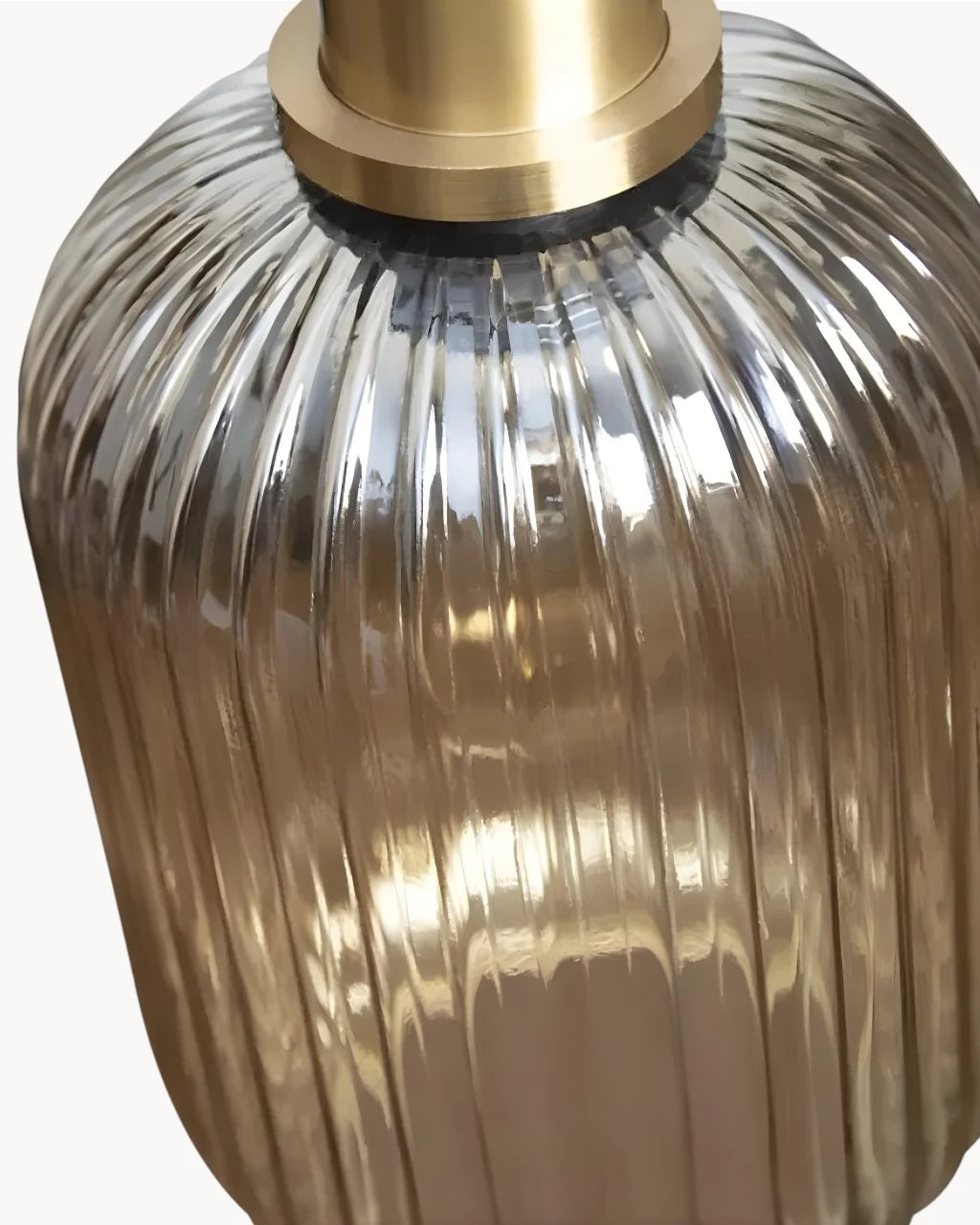 Suspension Luminaire pour Salon en Tube de Verre