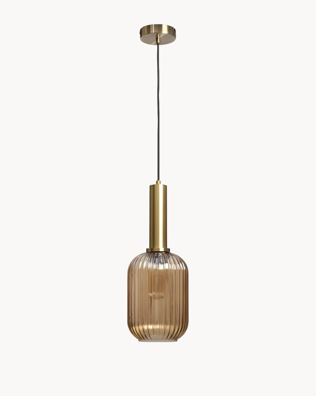 Suspension Luminaire pour Salon en Tube de Verre