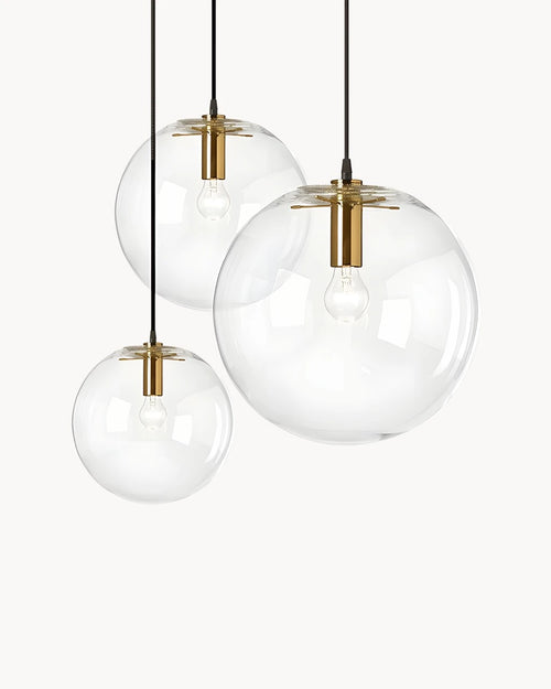 Suspension Luminaire pour Chambre Boule en Verre