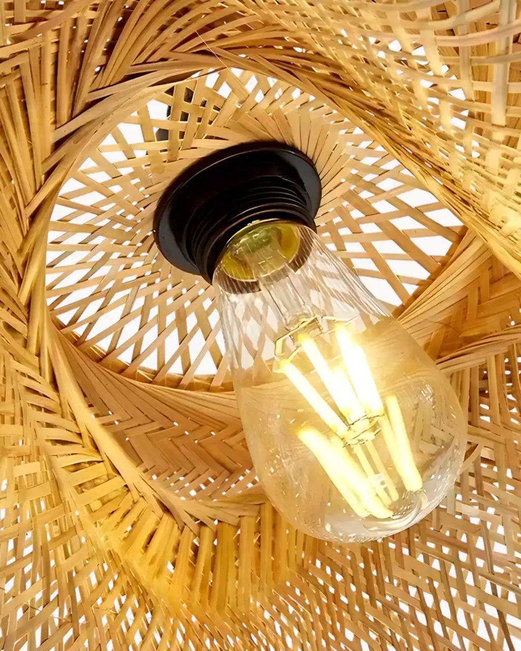 Suspension Luminaire pour Salon en Bambou