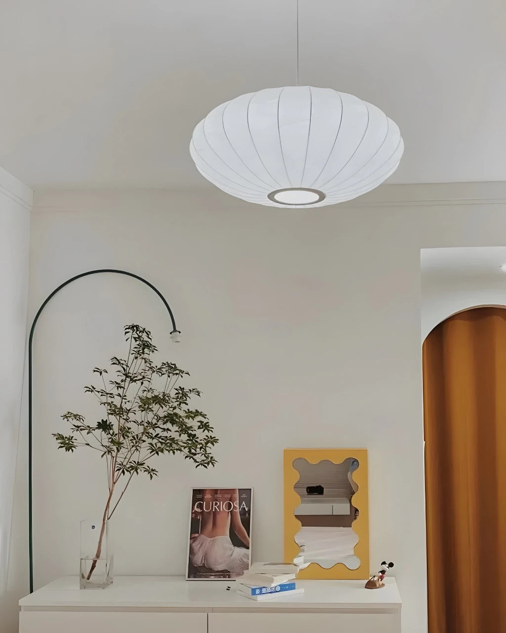 Suspension Luminaire pour Chambre en Papier