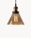 Suspension Luminaire pour Salon en Verre Fumé