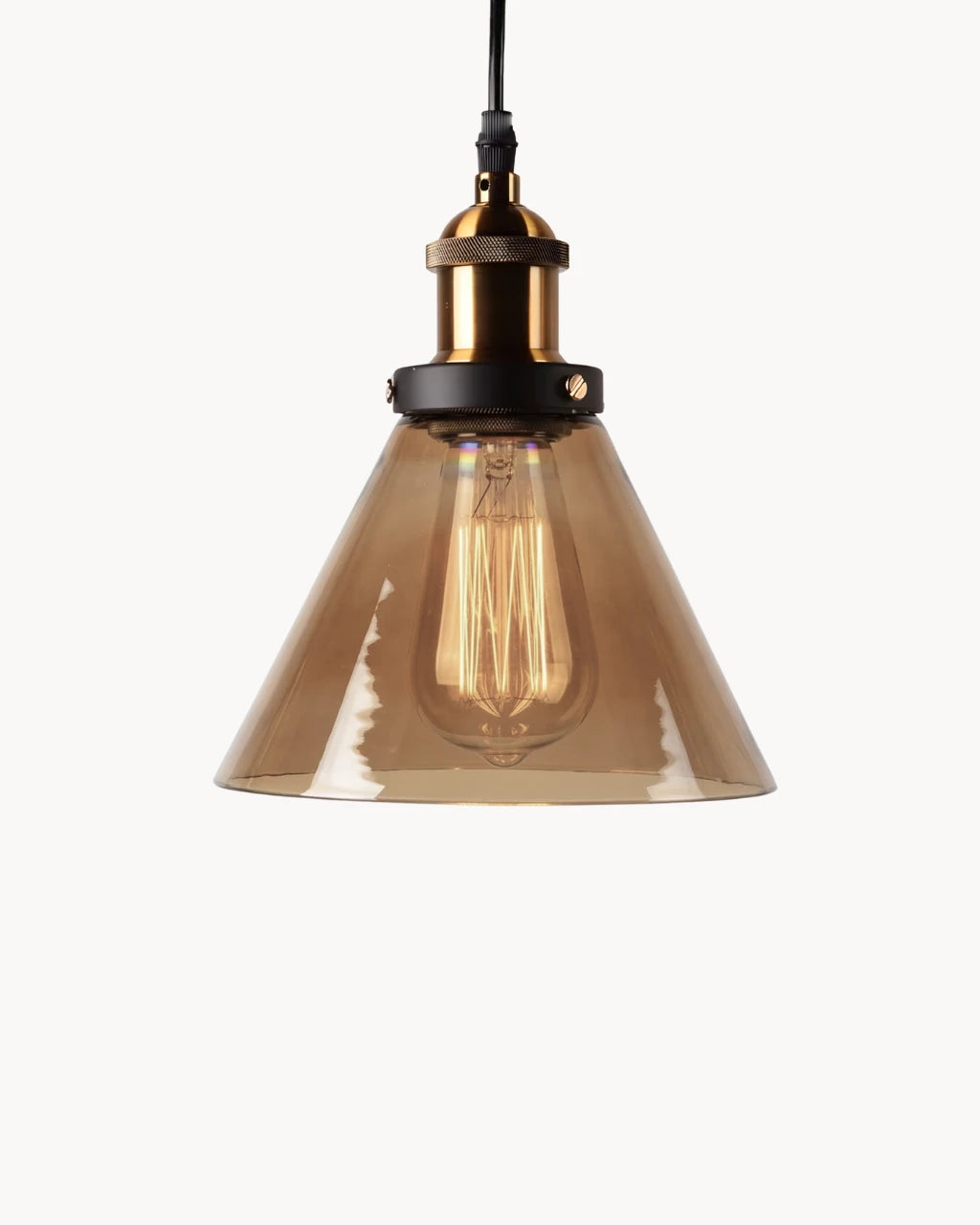 Suspension Luminaire pour Salon en Verre Fumé