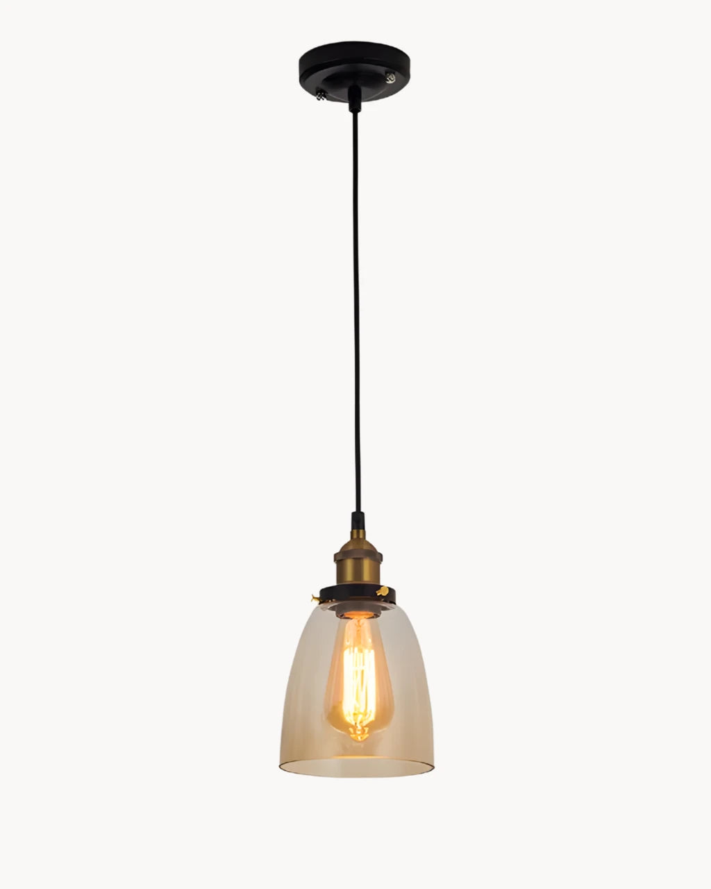 Suspension Luminaire pour Salon en Verre Soufflé