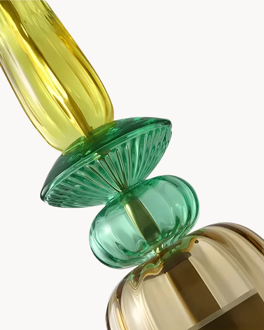 Suspension Luminaire pour Salon en Verre Coloré