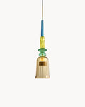 Suspension Luminaire pour Salon en Verre Coloré