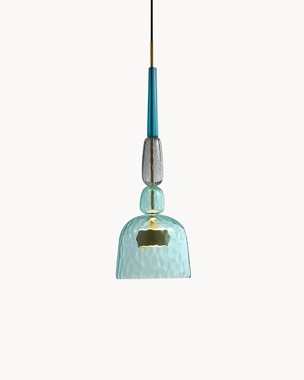 Suspension Luminaire pour Salon en Verre Coloré