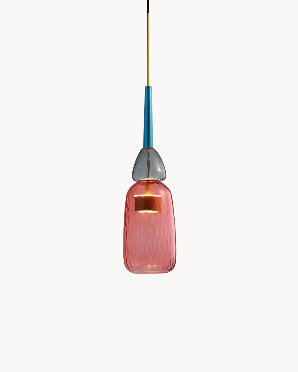 Suspension Luminaire pour Salon en Verre Coloré