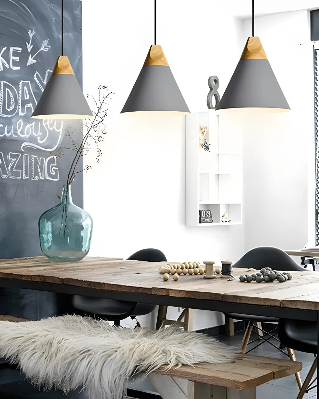 Suspension Luminaire pour Salon en Aluminium