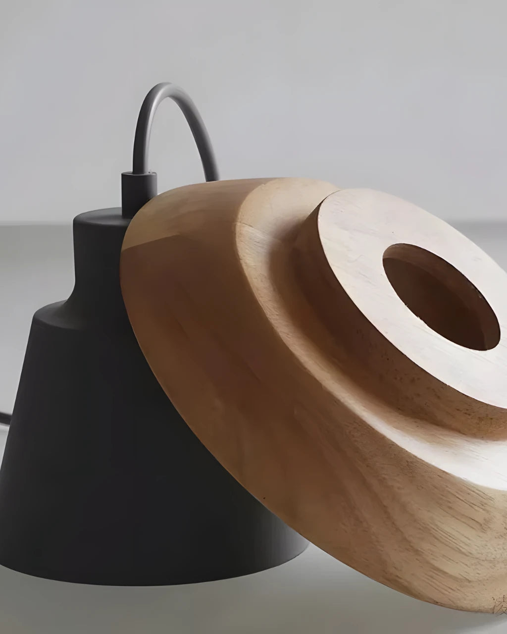 Suspension Luminaire pour Salon Metal et Bois