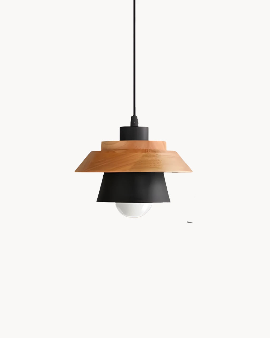 Suspension Luminaire pour Salon Metal et Bois