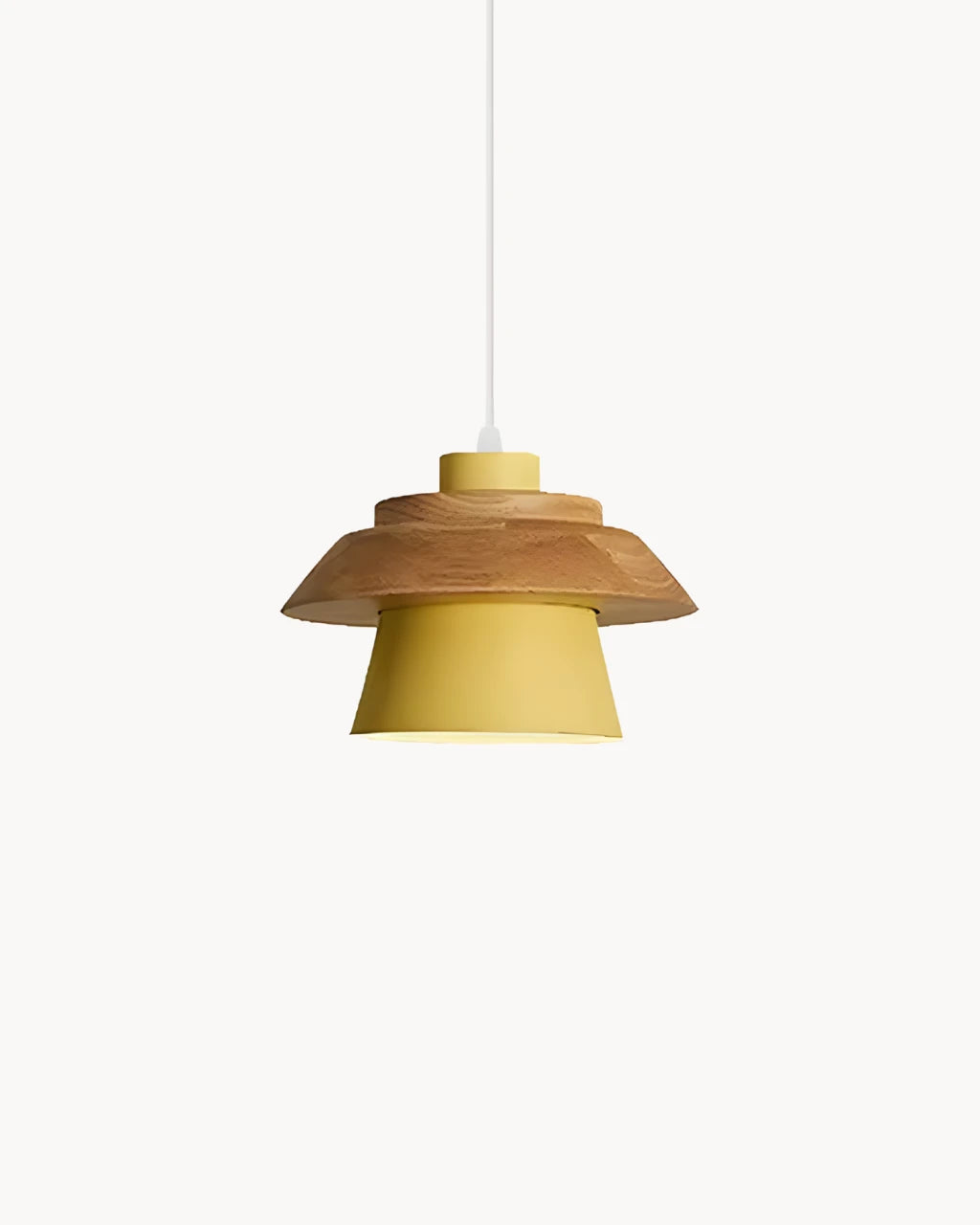 Suspension Luminaire pour Salon Metal et Bois
