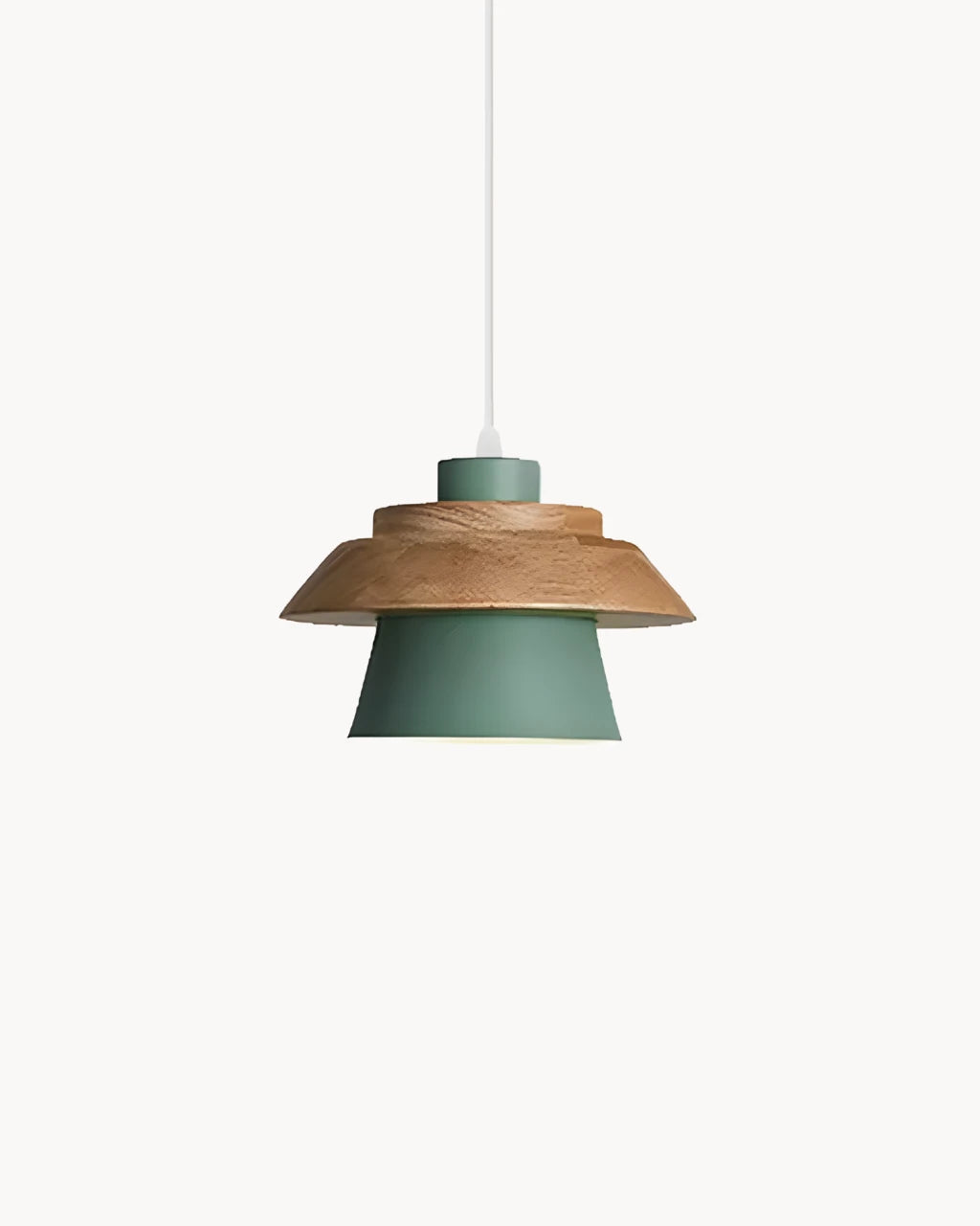 Suspension Luminaire pour Salon Metal et Bois