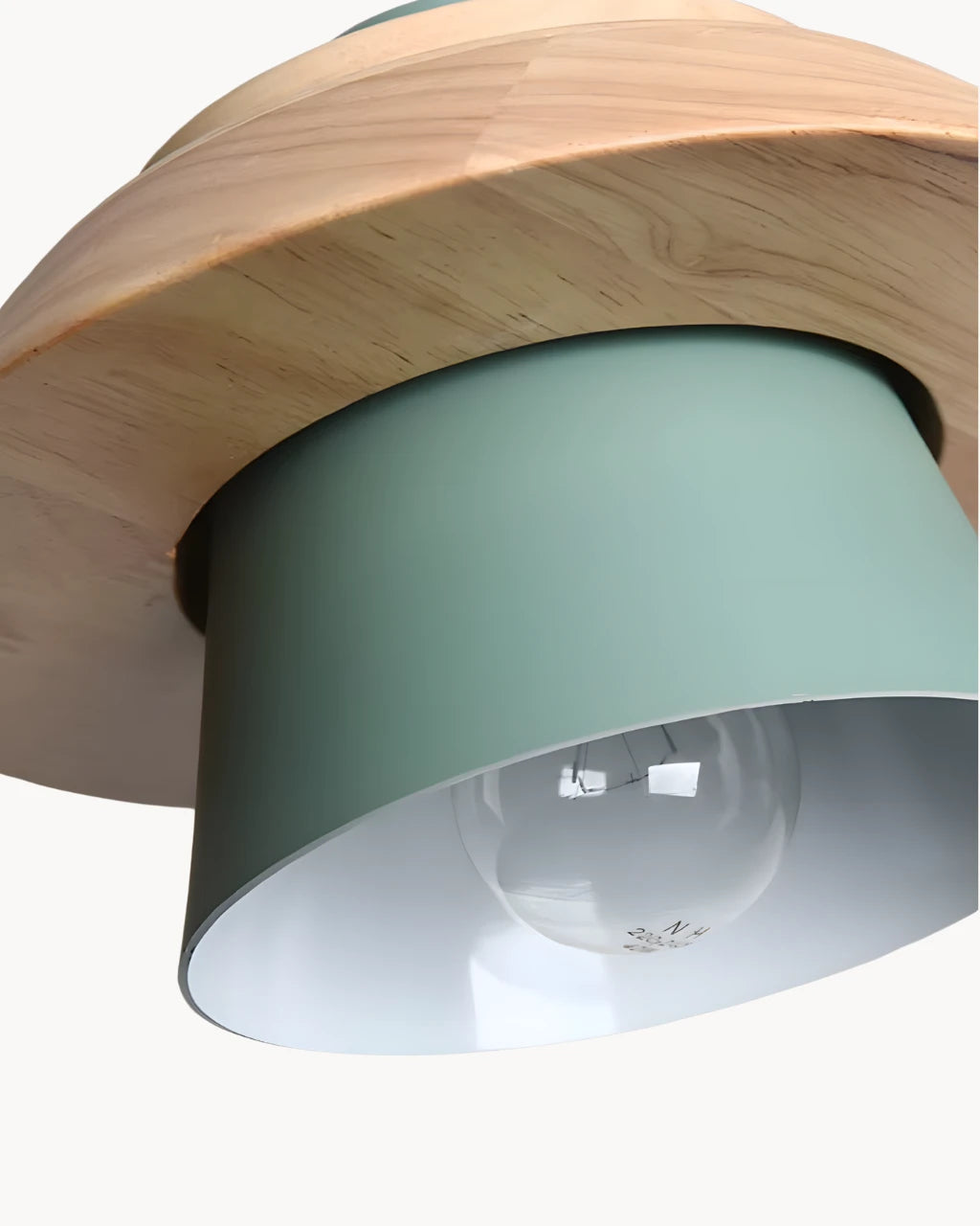 Suspension Luminaire pour Salon Metal et Bois