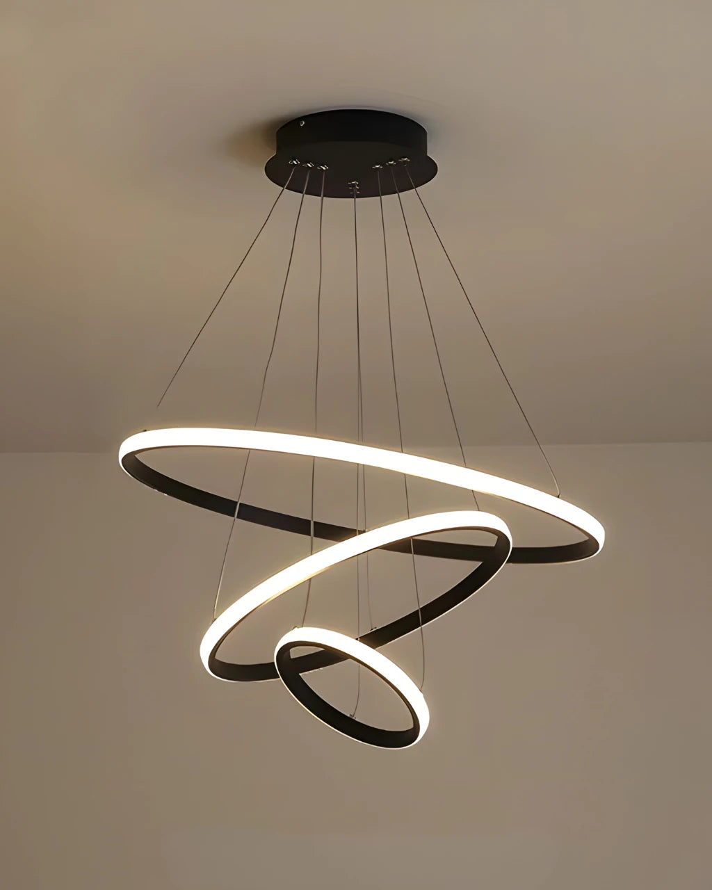 Suspension Luminaire pour Salon en Cercle
