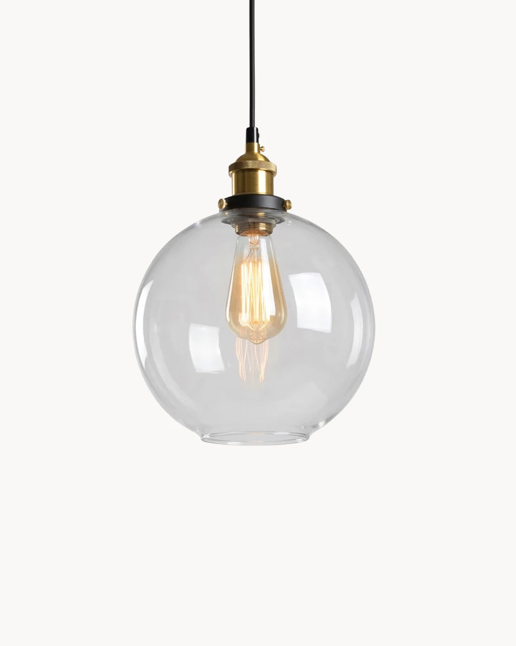 Suspension Luminaire pour Salon Globe en Verre