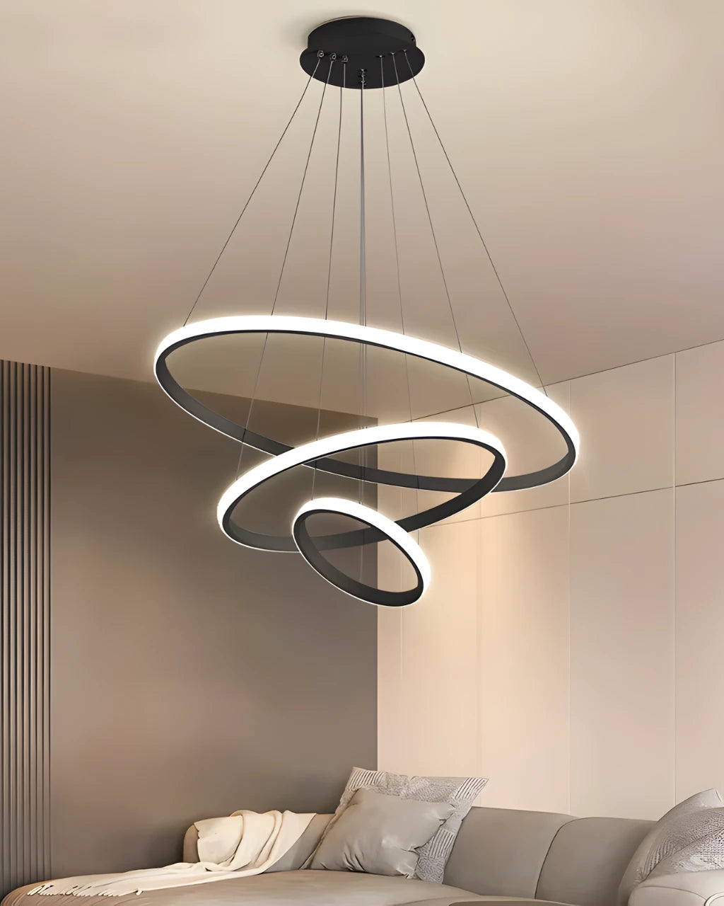 Suspension Luminaire pour Salon en Cercle