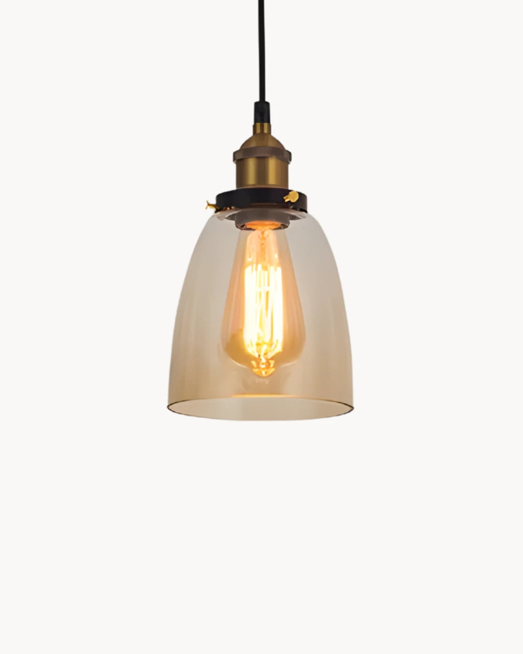 Suspension Luminaire pour Salon en Verre Soufflé