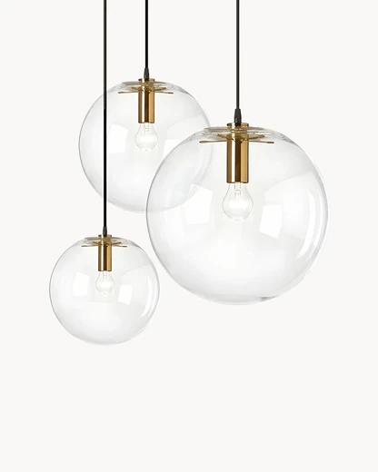 Suspension Luminaire pour Chambre Boule en Verre