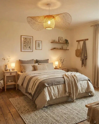 Suspension Luminaire pour Chambre Japonaise