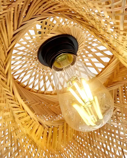 Suspension Luminaire pour Salon en Bambou