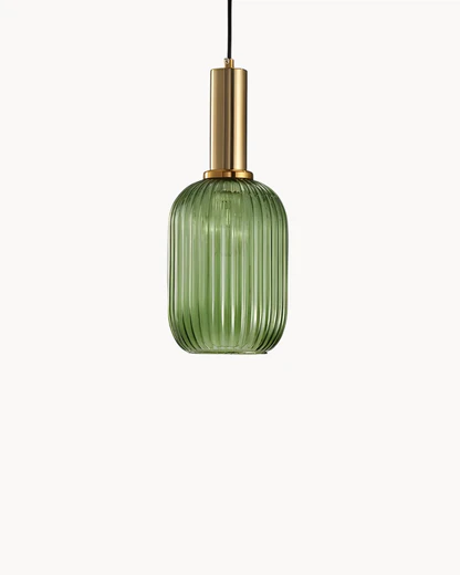 Suspension Luminaire pour Salon en Tube de Verre