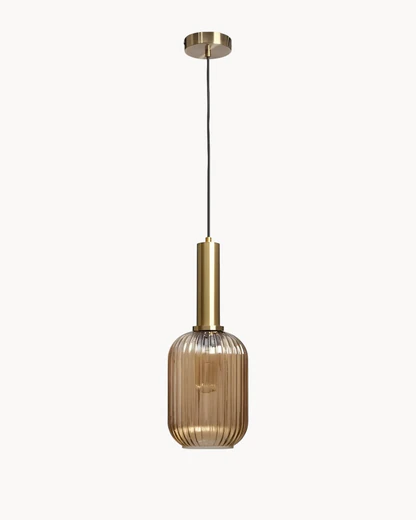 Suspension Luminaire pour Salon en Tube de Verre