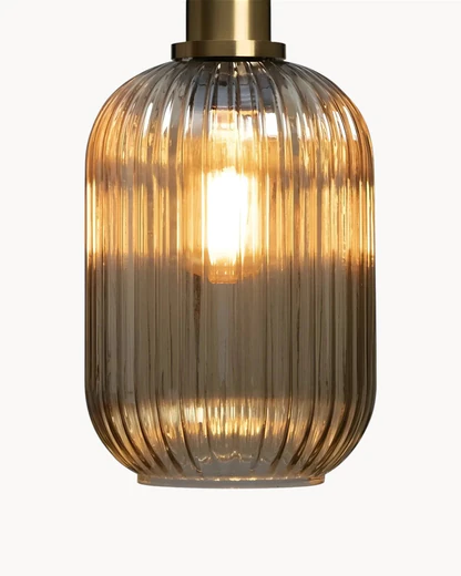 Suspension Luminaire pour Salon en Tube de Verre
