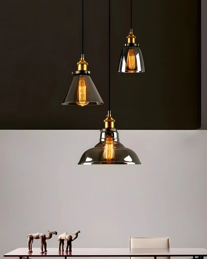 Suspension Luminaire pour Salon en Verre Design