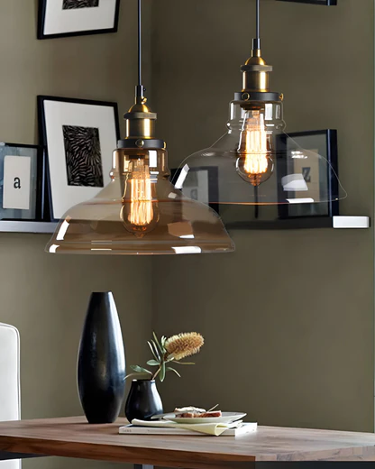 Suspension Luminaire pour Salon en Verre Design