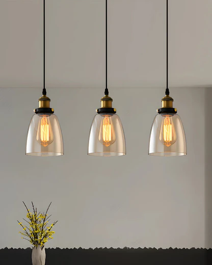 Suspension Luminaire pour Salon en Verre Soufflé