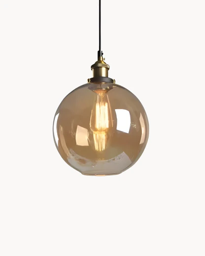 Suspension Luminaire pour Salon Globe en Verre
