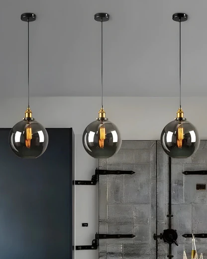 Suspension Luminaire pour Salon Globe en Verre